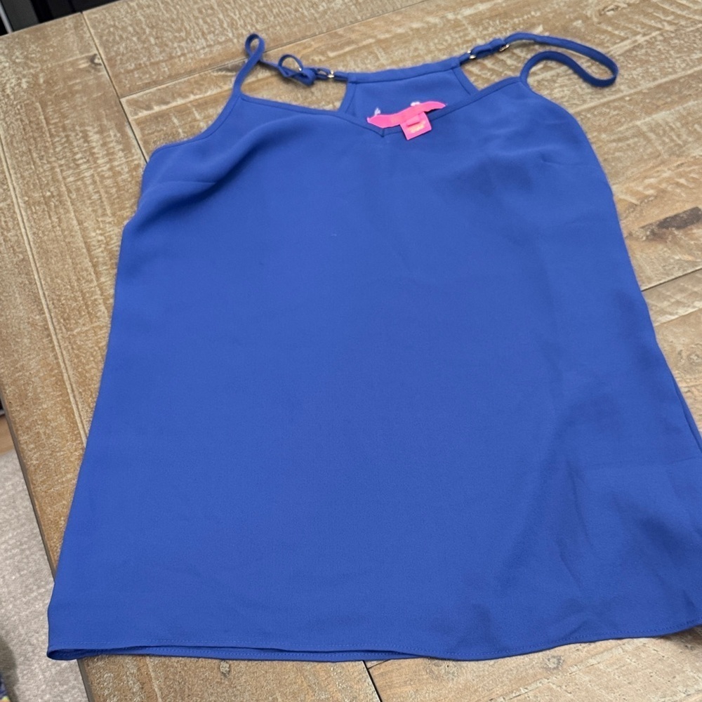 Lilly Pulitzer blue tank blouse